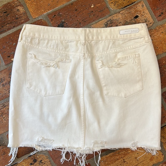 Articles of Society ivory distress Stacy mini skirt sz30 - Picture 10 of 13